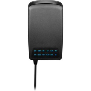 Insignia™ - 3,000 mA 5’ Universal AC Adapter for High-Output Devices - Black